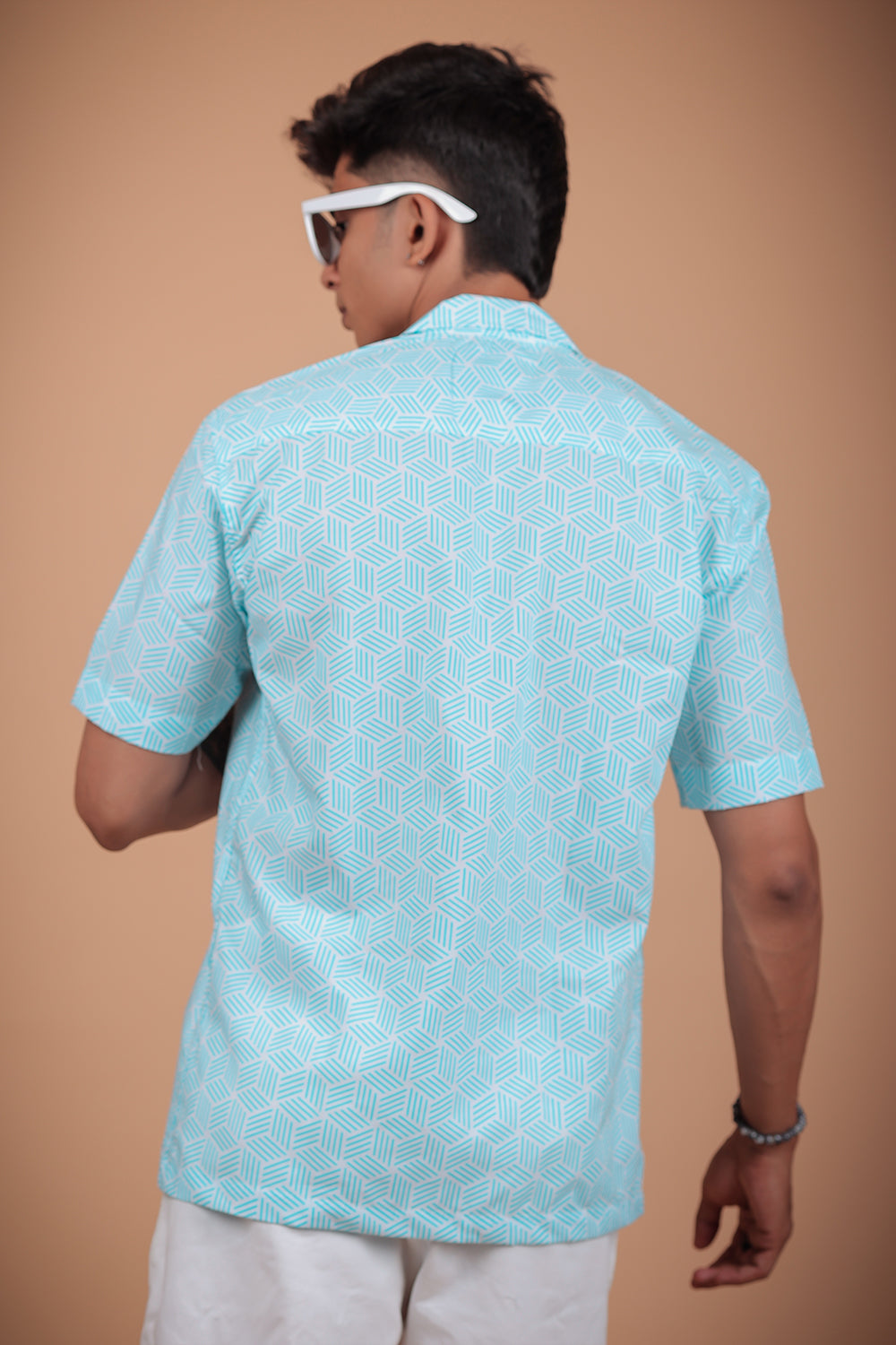 Sky Printed Half Sleeve Shirt