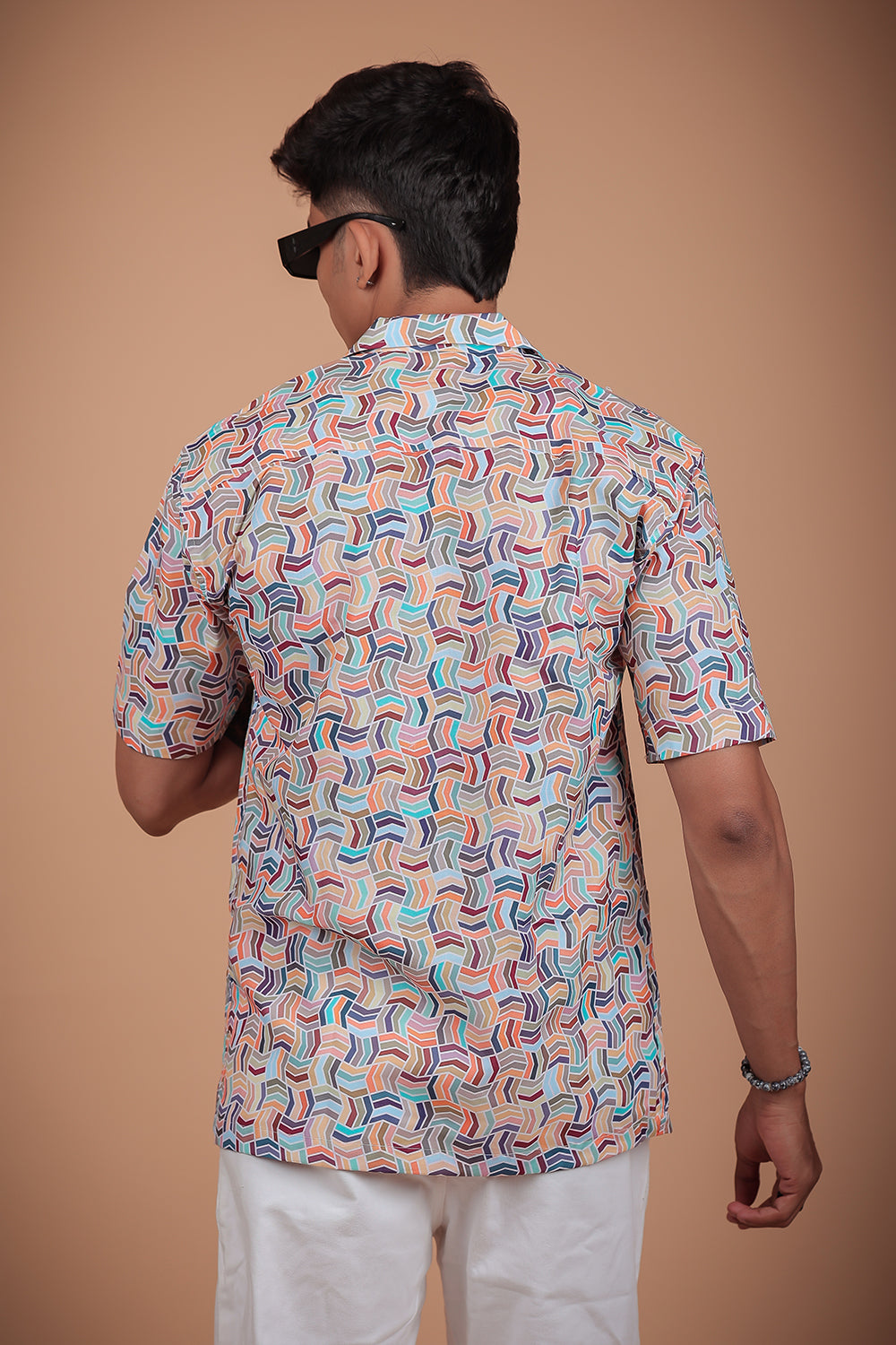 Multicolor Printed Half Sleeve Shirt