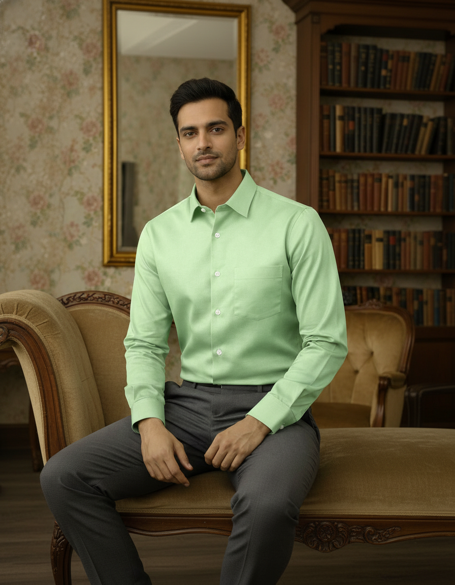 Pista Color Satin Cotton Shirt