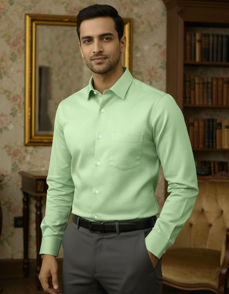 Pista Color Satin Cotton Shirt