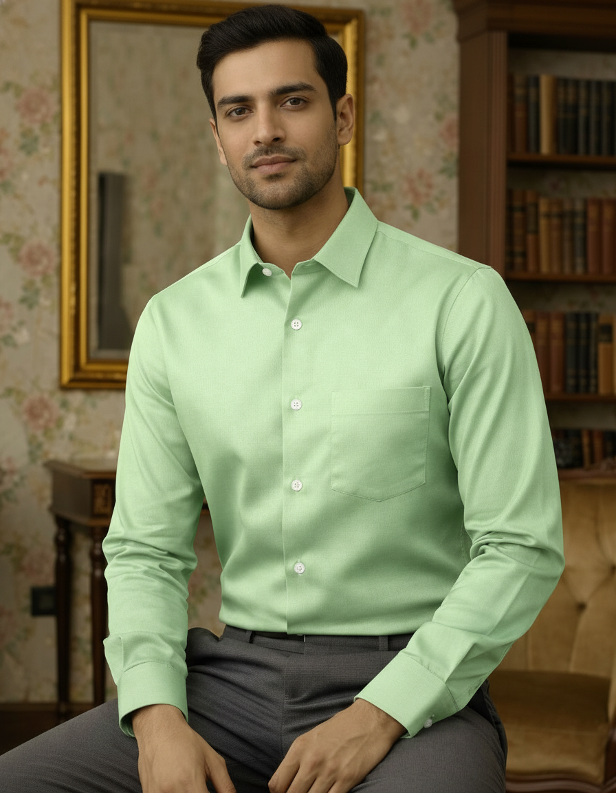 Pista Color Satin Cotton Shirt