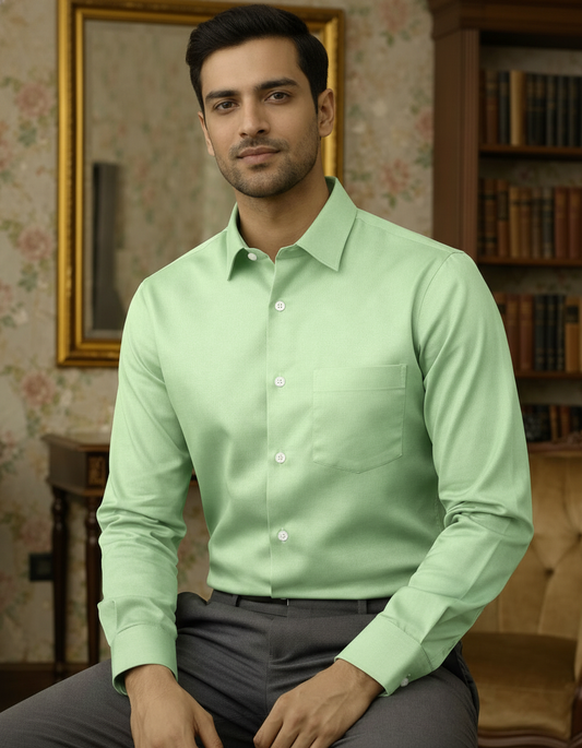 Pista Color Satin Cotton Shirt