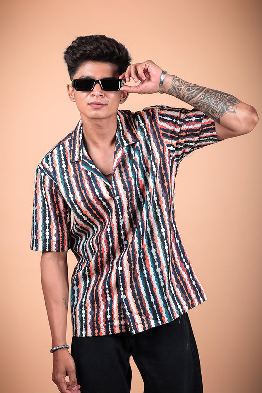 Multicolor Stripe Printed Shirt