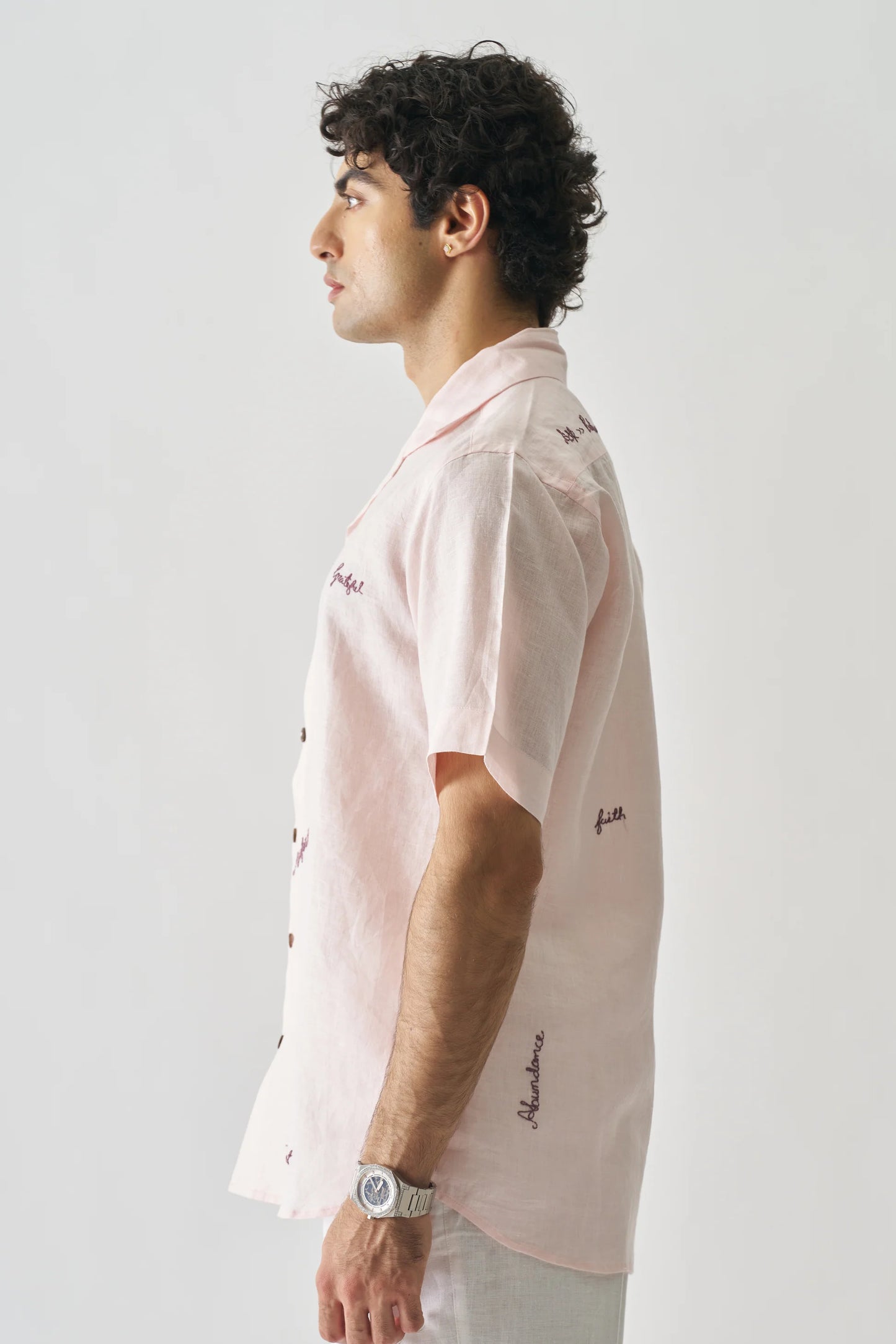 11:11 - HAND EMBROIDERED PURE LINEN SHIRT