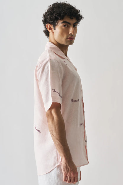 11:11 - HAND EMBROIDERED PURE LINEN SHIRT