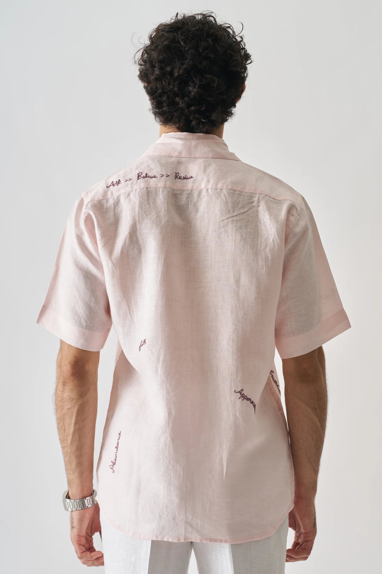 11:11 - HAND EMBROIDERED PURE LINEN SHIRT