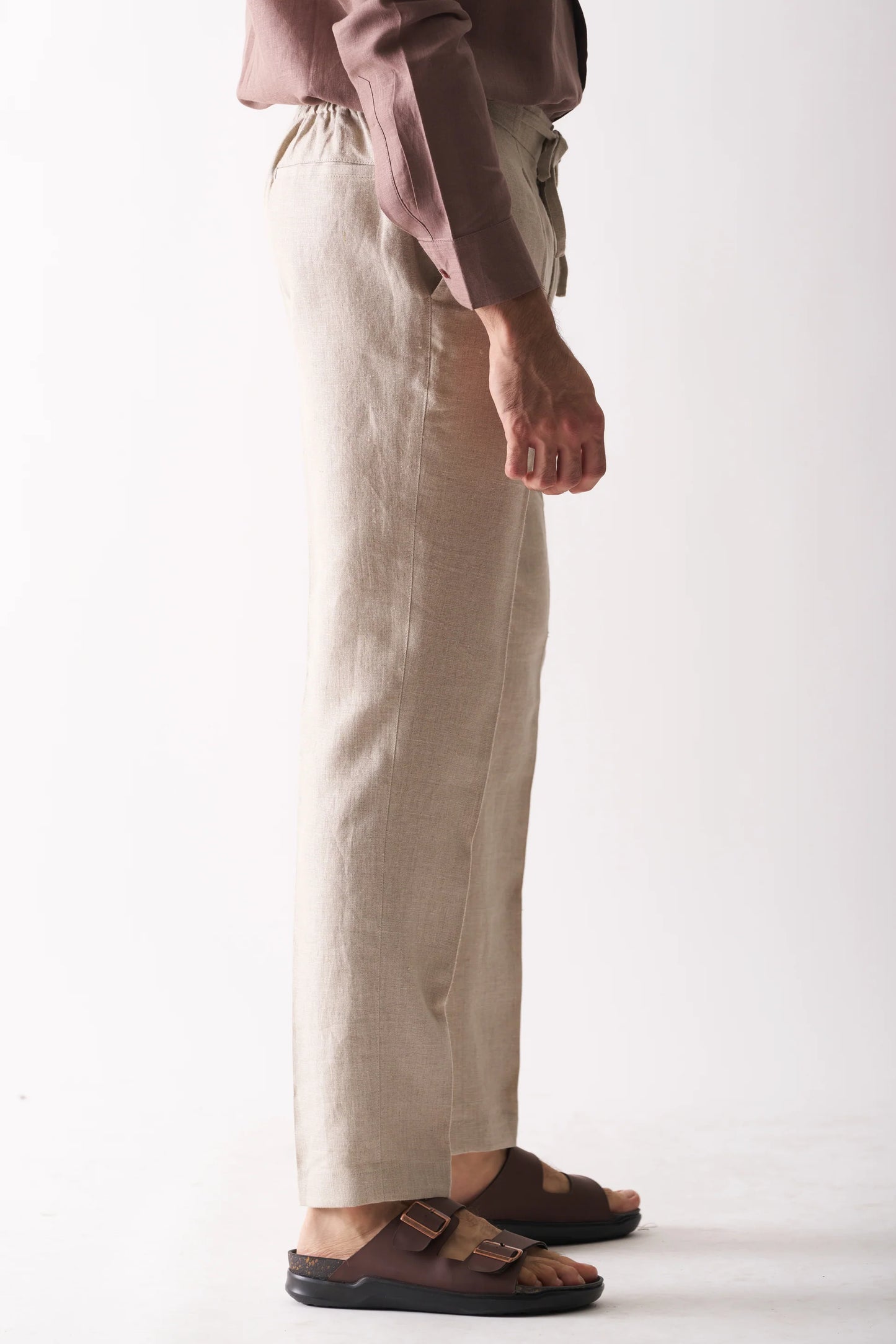 NATURAL UNDYED - PURE LINEN CASUAL PANT